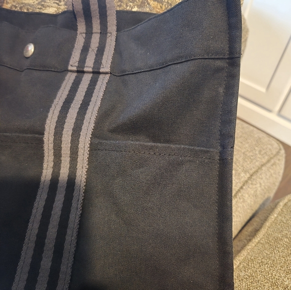 Hermes Black Canvas Tote Bag - Picture 2 of 10